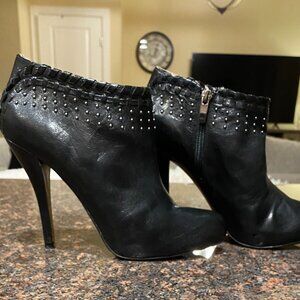 Enzo Angiolini "Presly" Leather Ankle Booties